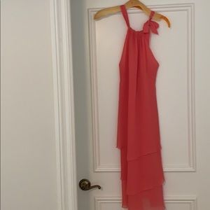 Pink silk dress